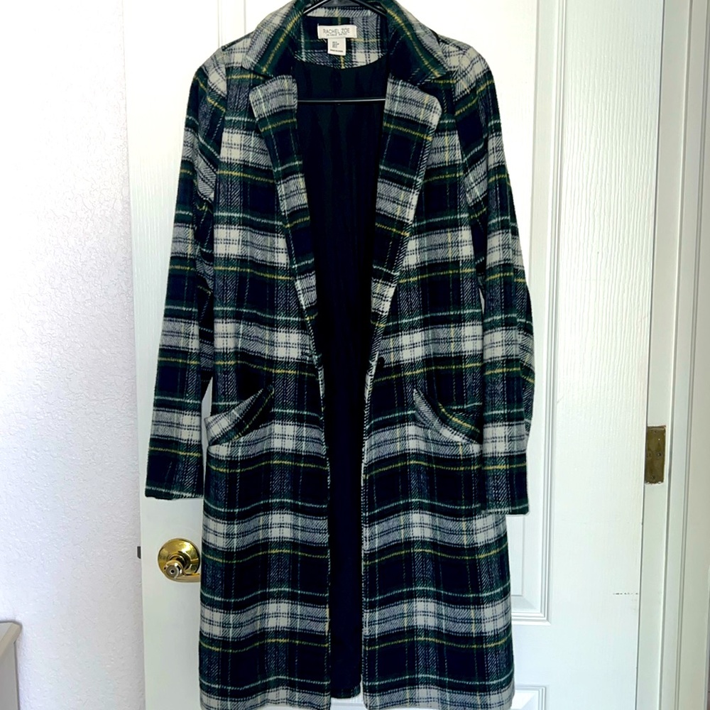 Rachel Zoe plaid coat